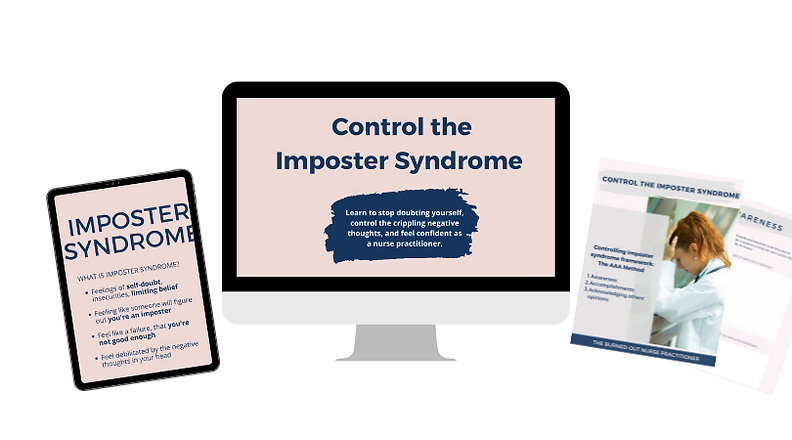 Control the imposter syndrome