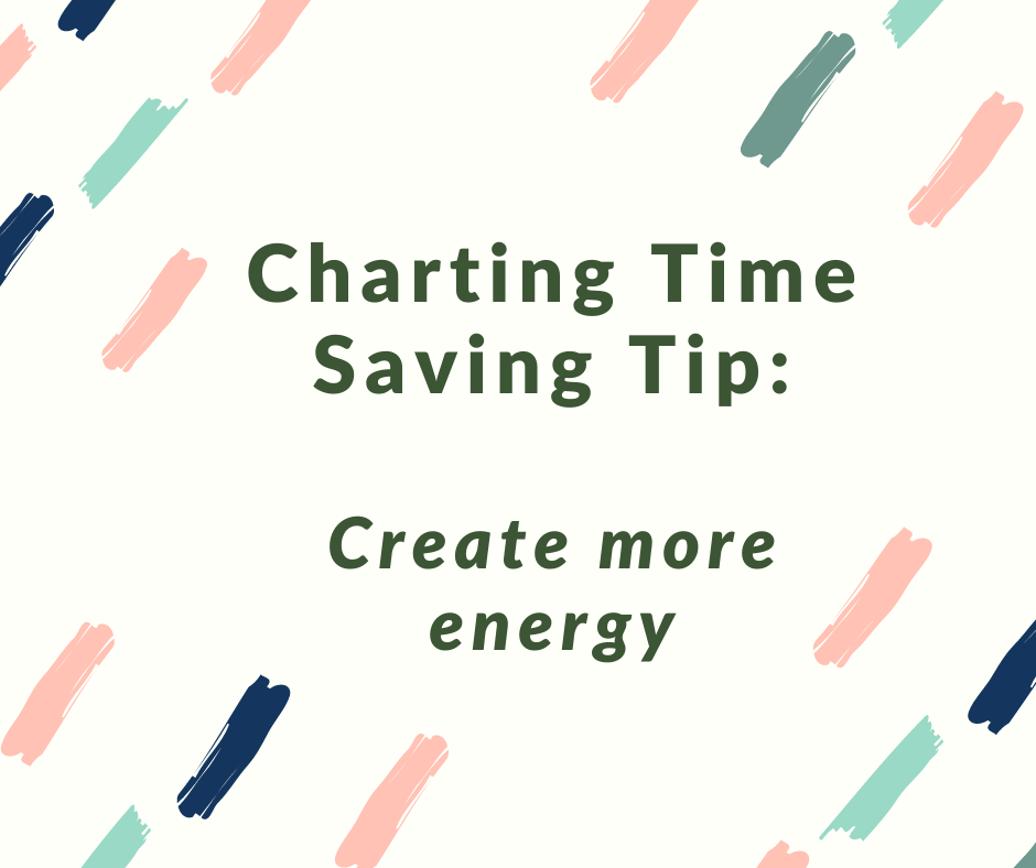 Charting time saving tip