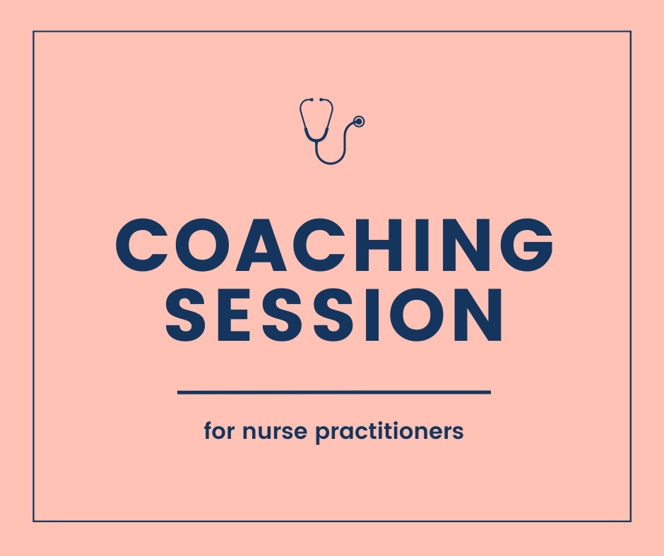 The Burned-out Nurse Practitioner offers coaching sessions for APRNs.