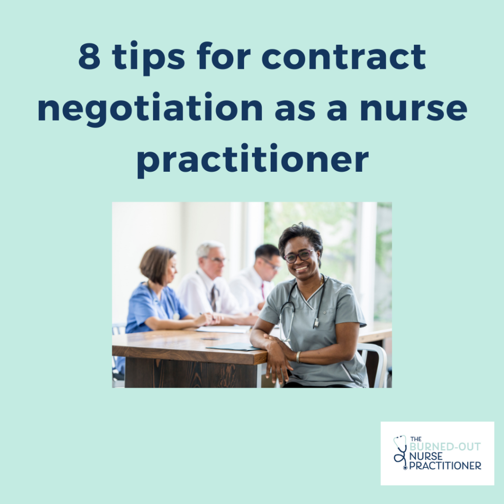 Contract negotiation as a nurse practitioner