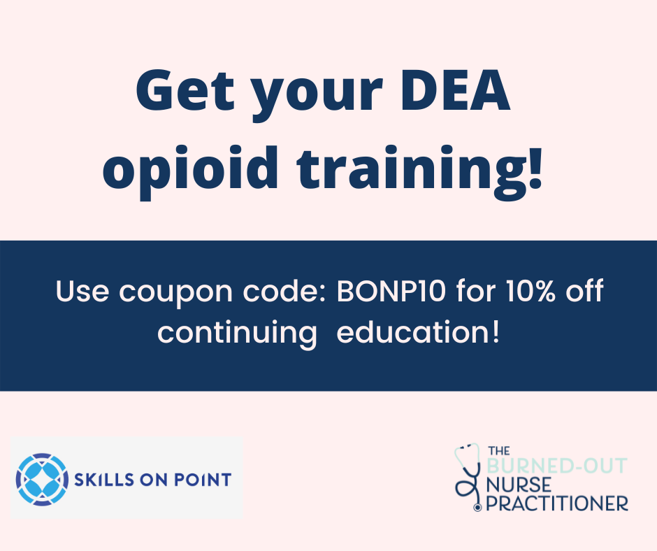 DEA requirements for opioid training