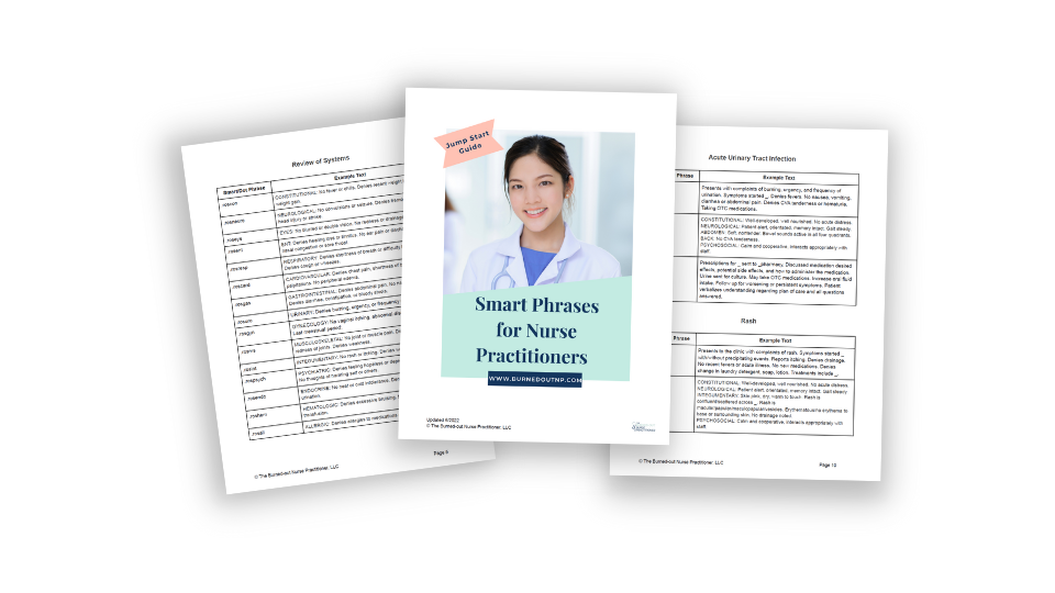 smart phrases for nurse practitioners