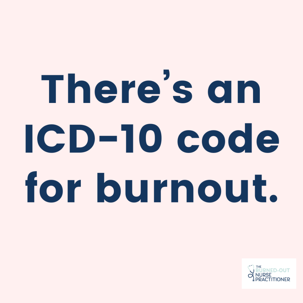 ICD-10 code for burnout
